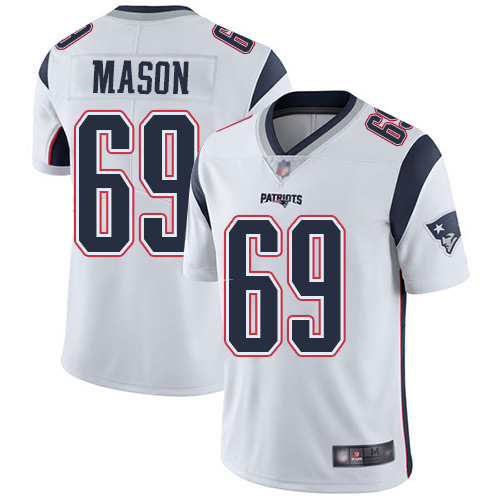 New England Patriots Football #69 Vapor Untouchable Limited White Men Shaq Mason Road NFL Jersey->women nfl jersey->Women Jersey